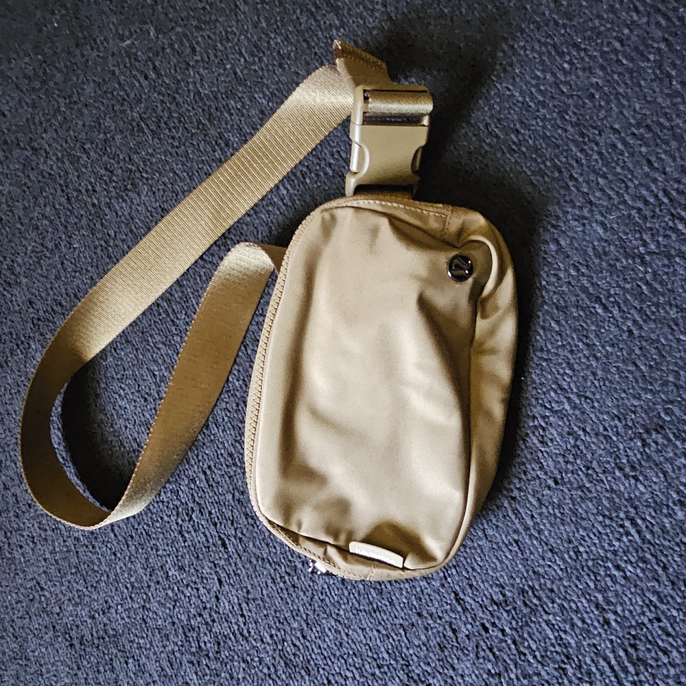 Lululemon Athletica Tan Crossbody Bag Minimalist Design